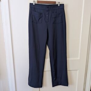 Halara XL Tall Navy High Waisted Button Multiple Pocket Straight Leg Casual Pant